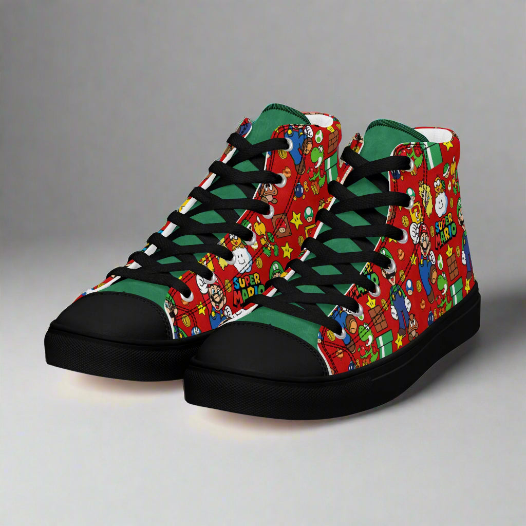 Super Mario Bros | Women & Girls High Top Sneakers - Syntax & Alchemy