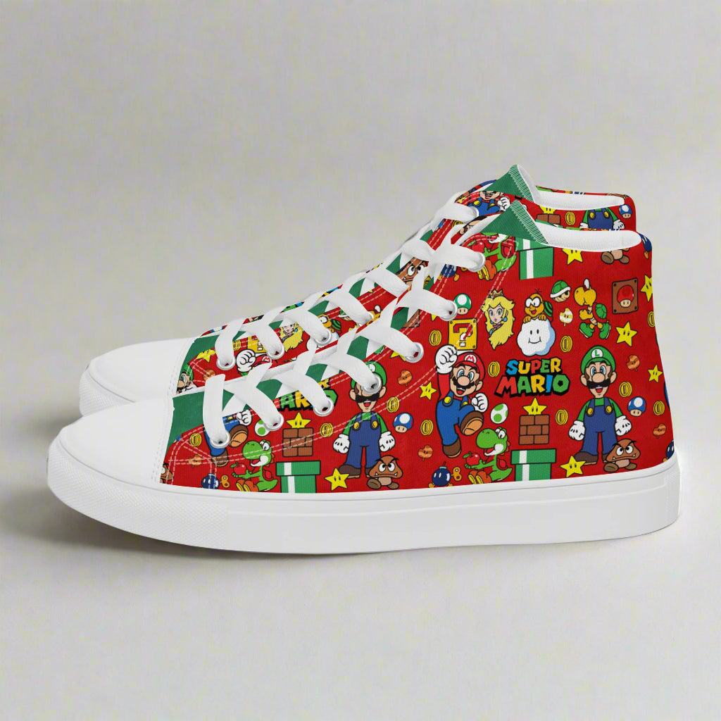 Super Mario Bros | Women & Girls High Top Sneakers - Syntax & Alchemy