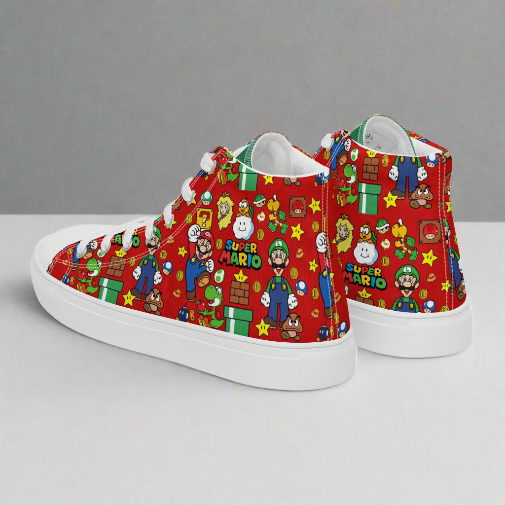 Super Mario Bros | Women & Girls High Top Sneakers - Syntax & Alchemy