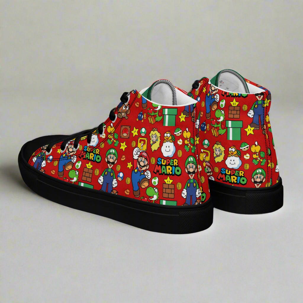 Super Mario Bros | Men & Boys High Top Sneakers - Syntax & Alchemy