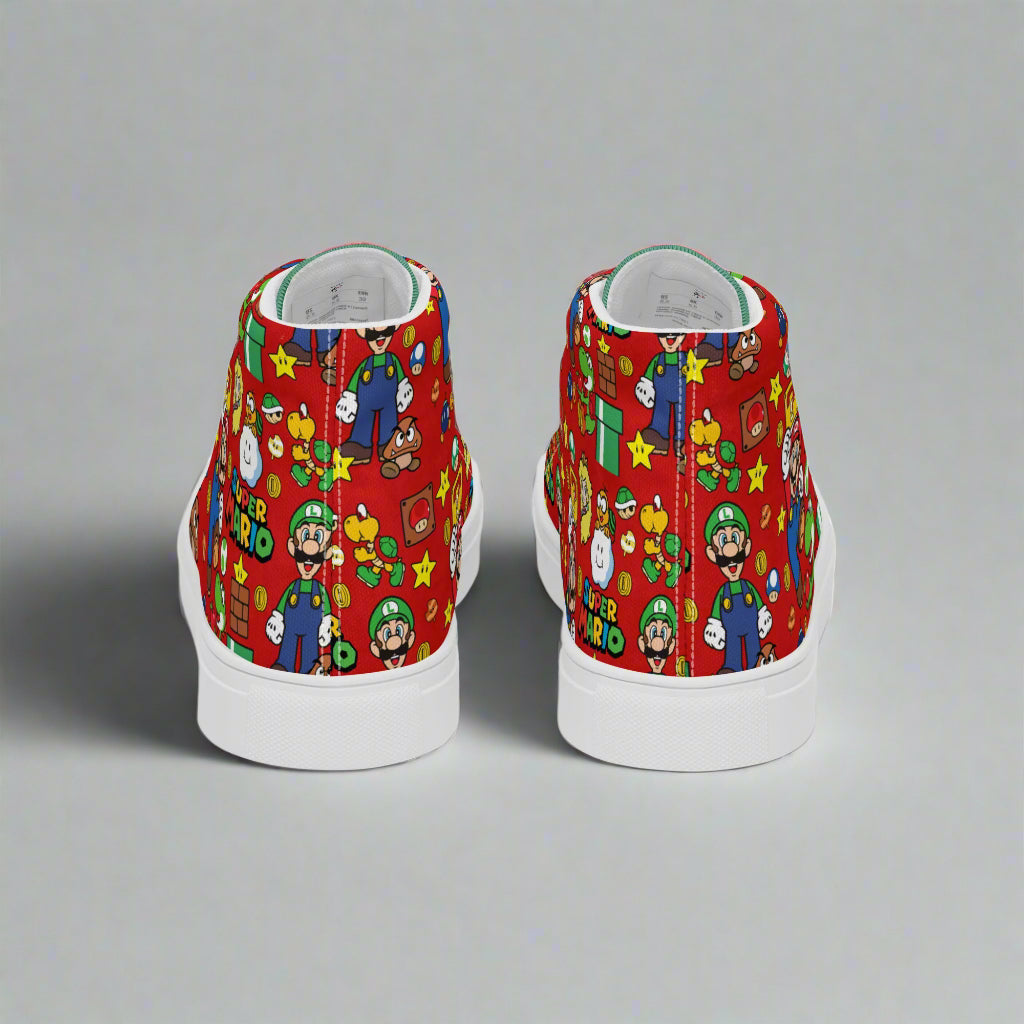 Super Mario Bros | Men & Boys High Top Sneakers - Syntax & Alchemy