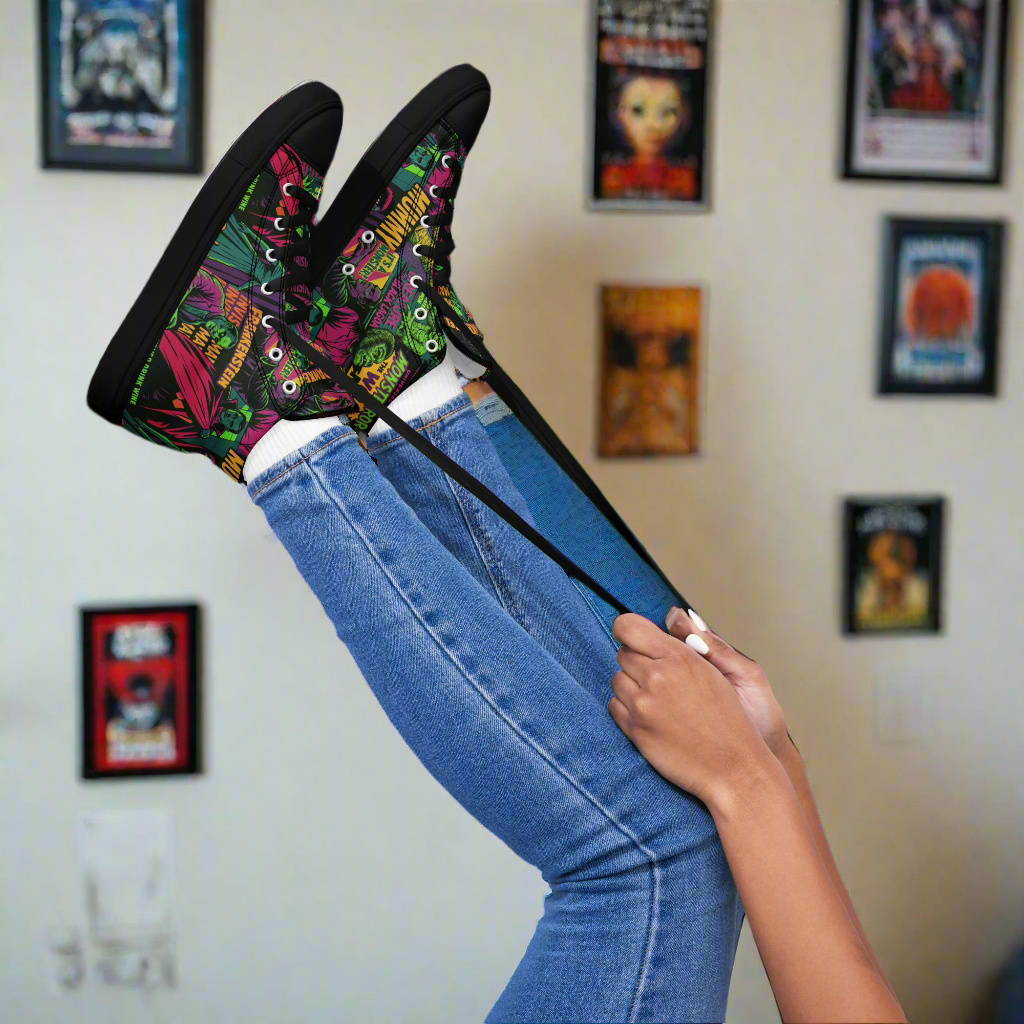 Universal Monsters | Women High Top Sneakers - Syntax & Alchemy