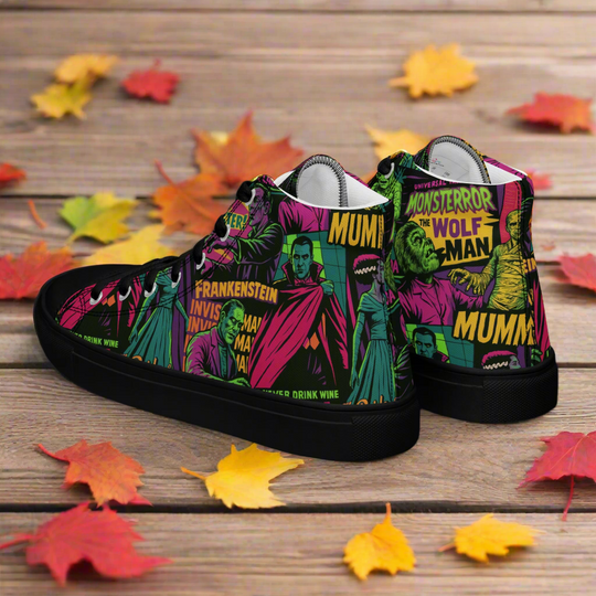 Universal Monsters | Women High Top Sneakers - Syntax & Alchemy
