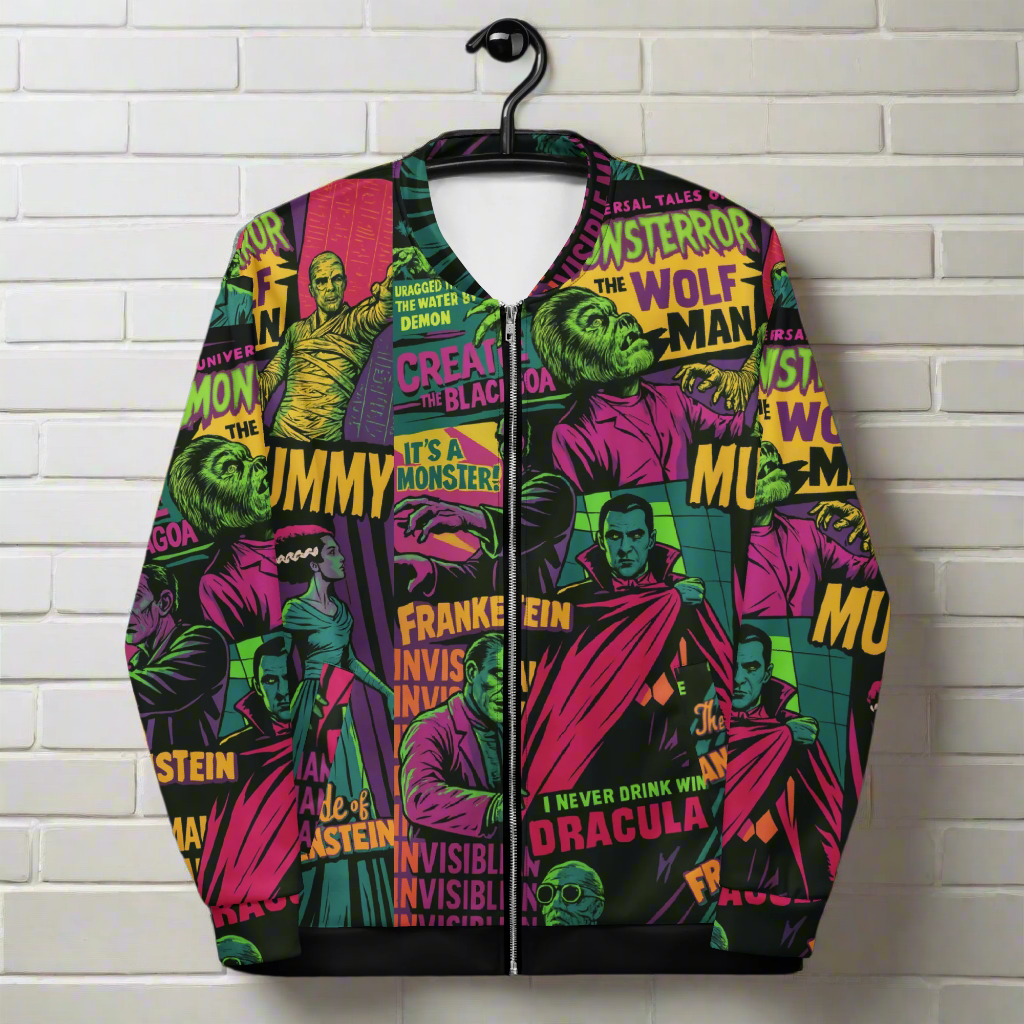 Universal Monsters | Unisex Bomber Jacket - Syntax & Alchemy