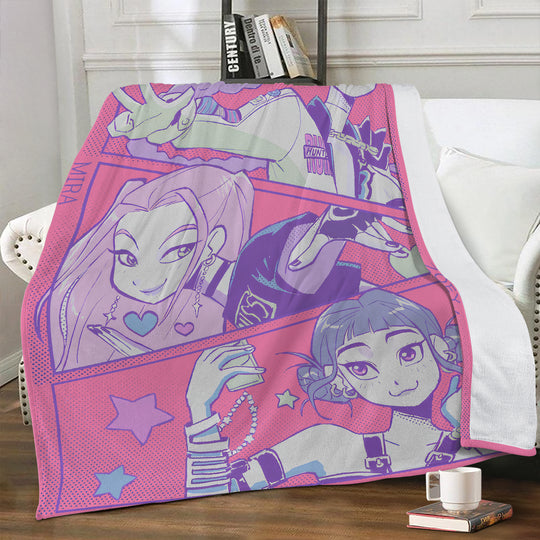 K-Pop Demon Hunters | Dual-Soft Stitched Blanket - Syntax & Alchemy