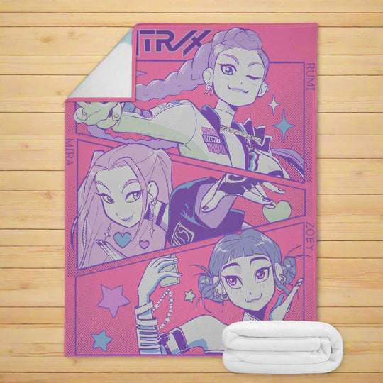 K-Pop Demon Hunters | Dual-Soft Stitched Blanket - Syntax & Alchemy