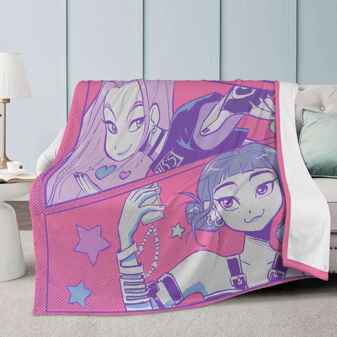 K-Pop Demon Hunters | Dual-Soft Stitched Blanket - Syntax & Alchemy