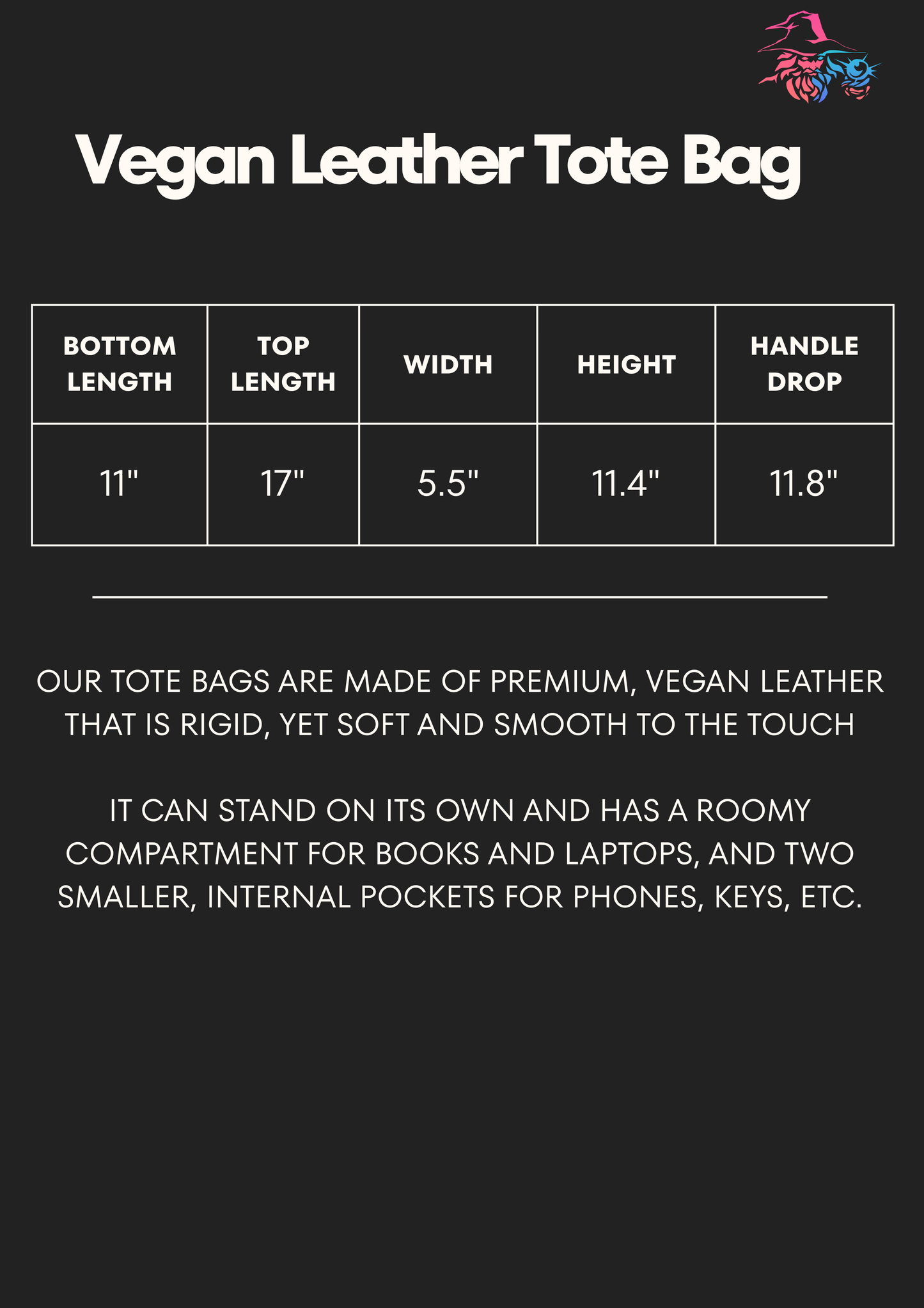 Soot Sprites | Vegan Leather Tote Bag