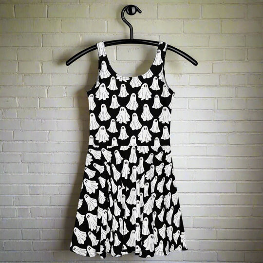 We Are Ghosts | Spandex-Blend Skater Dress - Syntax & Alchemy