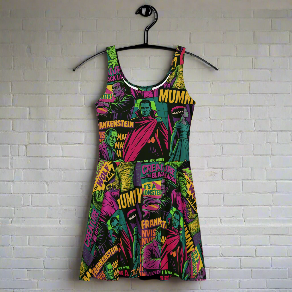 Universal Monsters | Soft-Stretch Skater Dress - Syntax & Alchemy