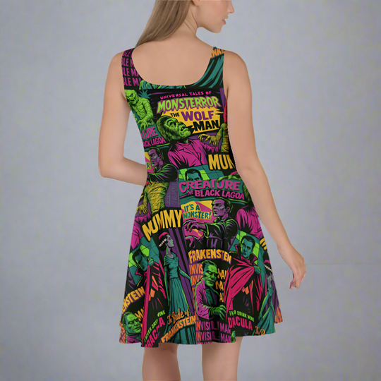 Universal Monsters | Soft-Stretch Skater Dress - Syntax & Alchemy