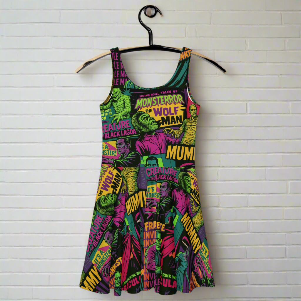 Universal Monsters | Soft-Stretch Skater Dress - Syntax & Alchemy
