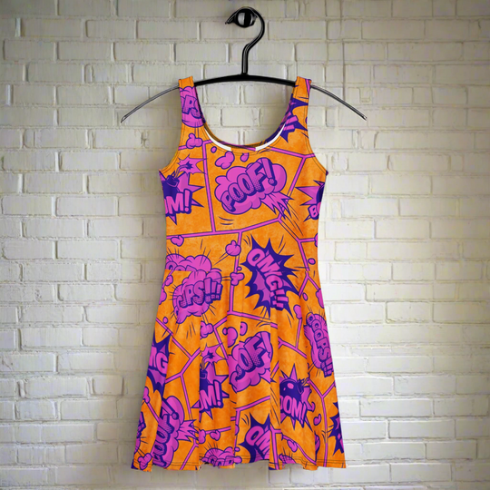 Sonic Boom | Soft-Stretch Skater Dress - Syntax & Alchemy