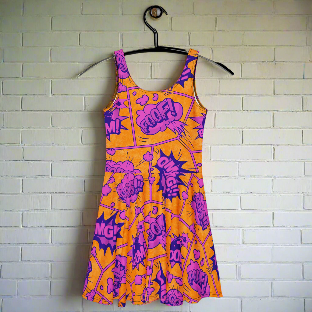 Sonic Boom | Soft-Stretch Skater Dress - Syntax & Alchemy