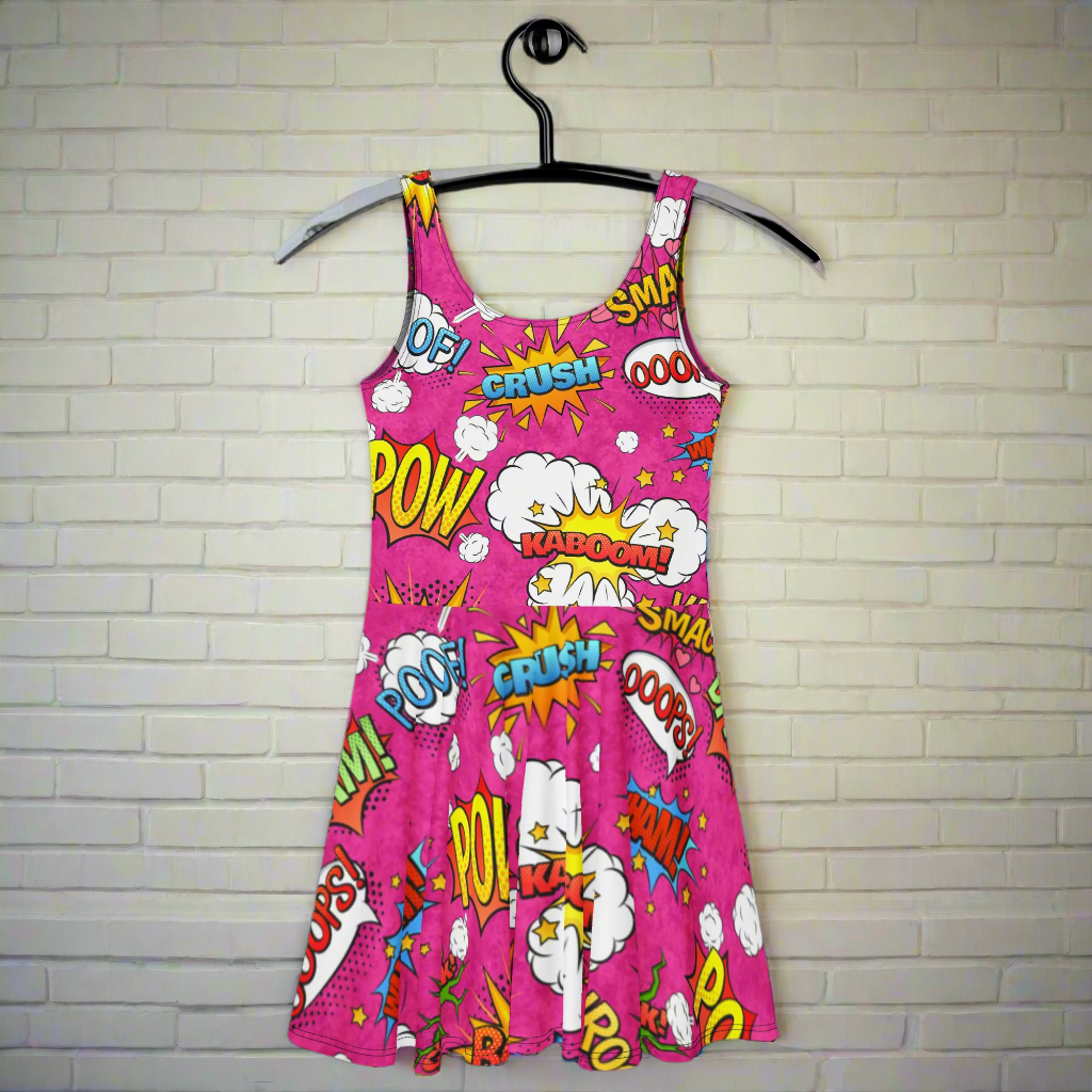 Comic Book | Soft-Stretch Skater Dress - Syntax & Alchemy