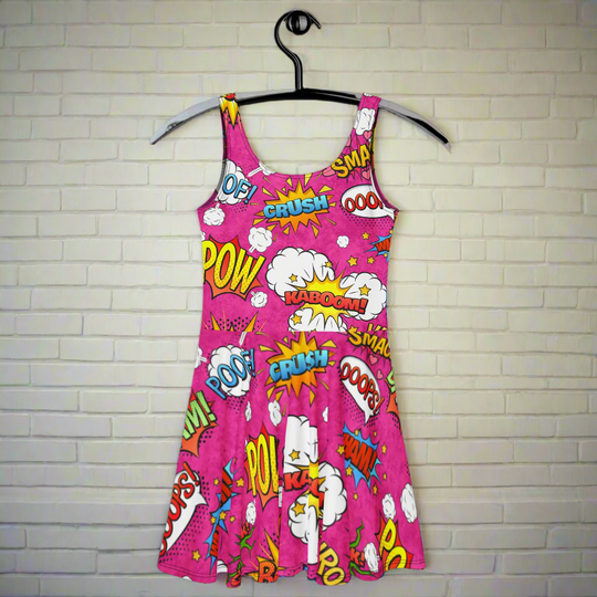 Comic Book | Soft-Stretch Skater Dress - Syntax & Alchemy