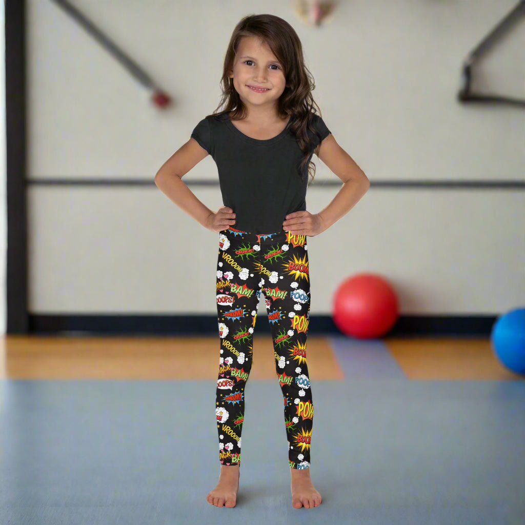 Super Wham! | Kids Soft-Stretch Leggings - Syntax & Alchemy