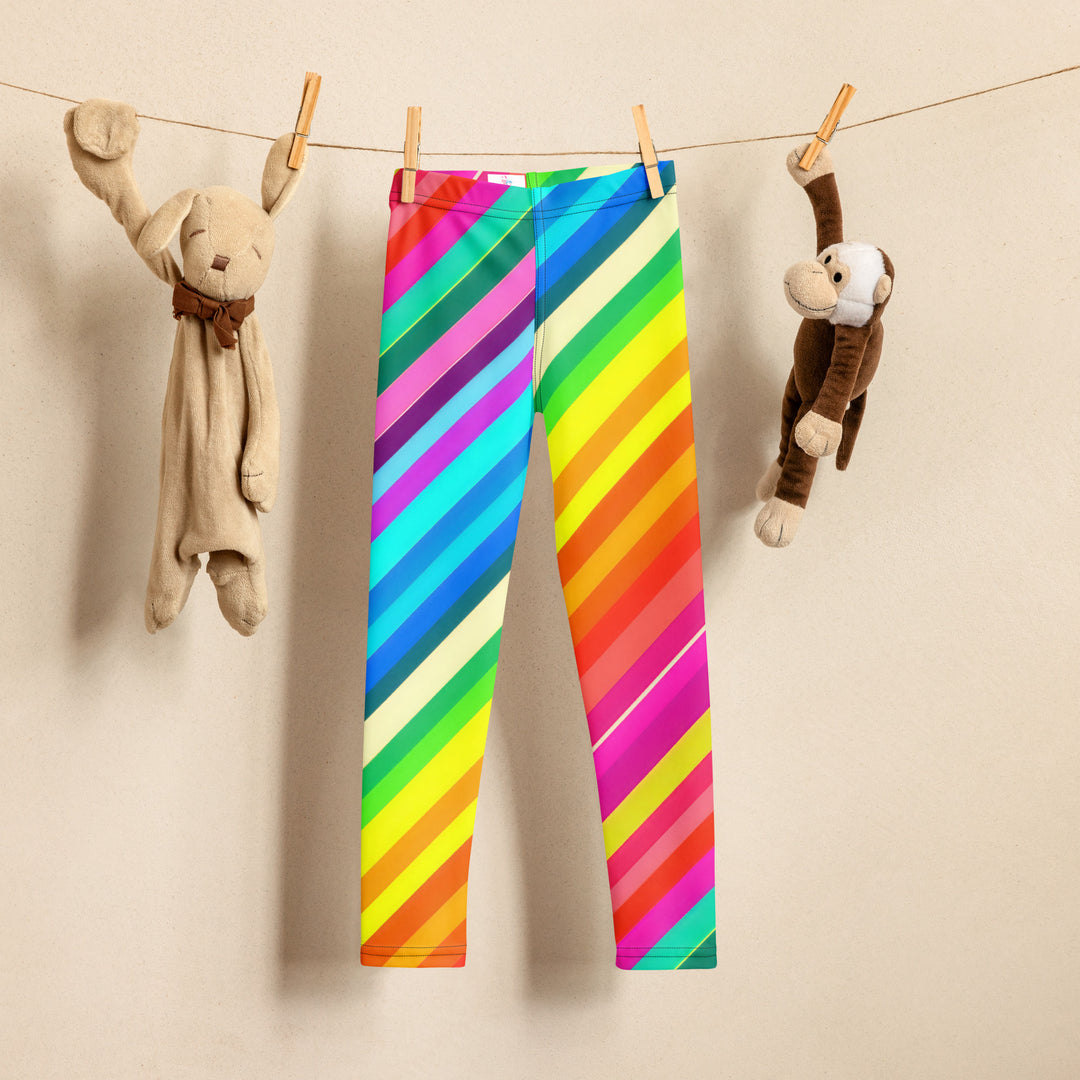 Candy Stripes | Kids Soft-Stretch Leggings - Syntax & Alchemy