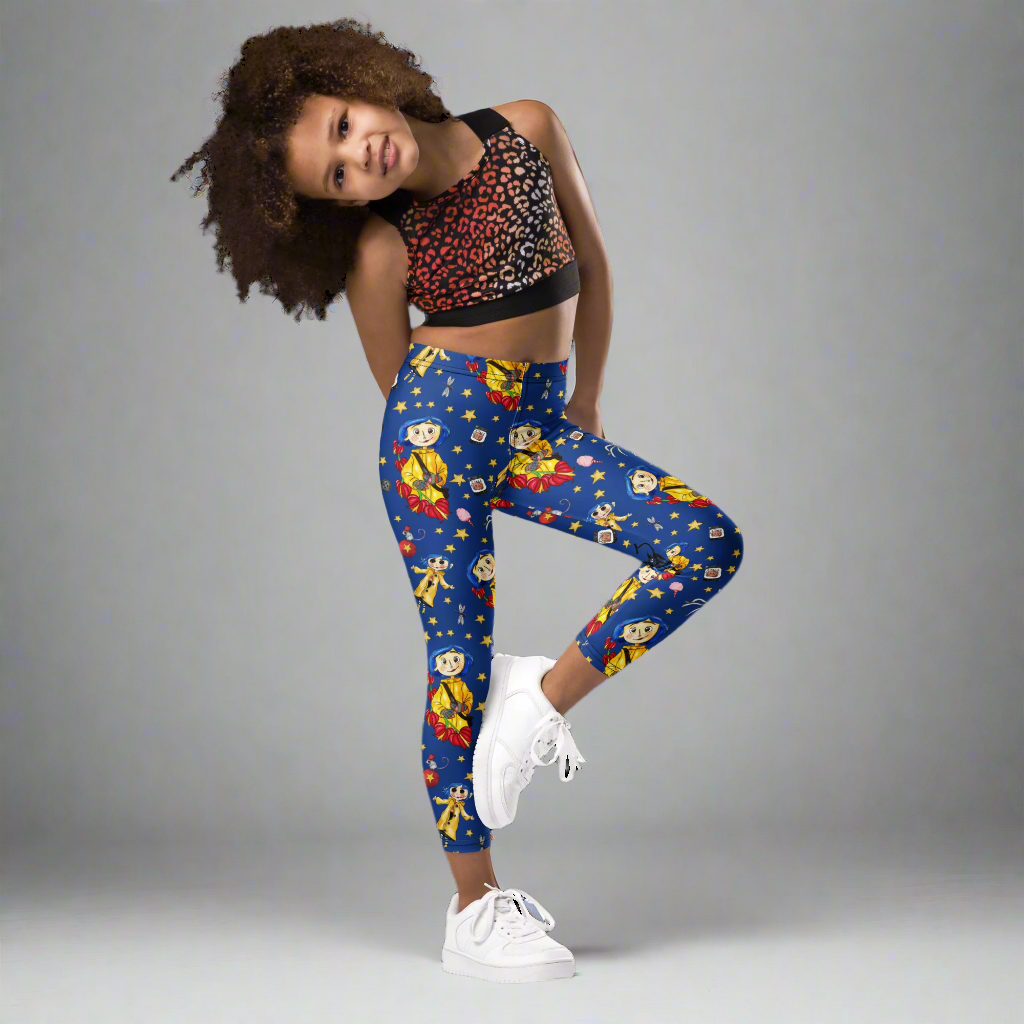 Twitchy Witchy Girl | Kids Soft-Stretch Leggings - Syntax & Alchemy