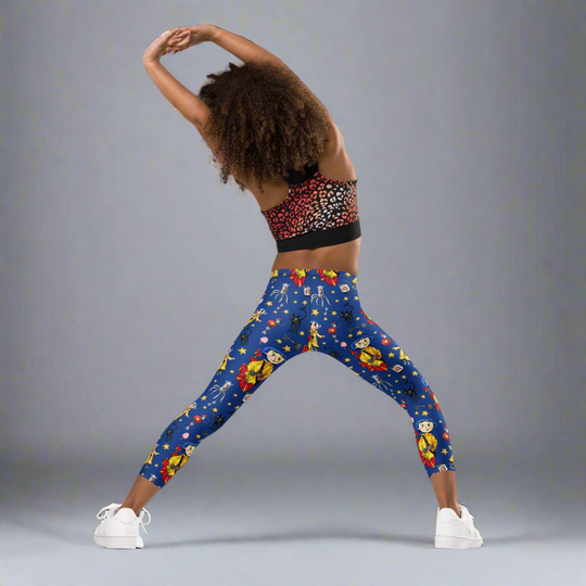 Twitchy Witchy Girl | Kids Soft-Stretch Leggings - Syntax & Alchemy