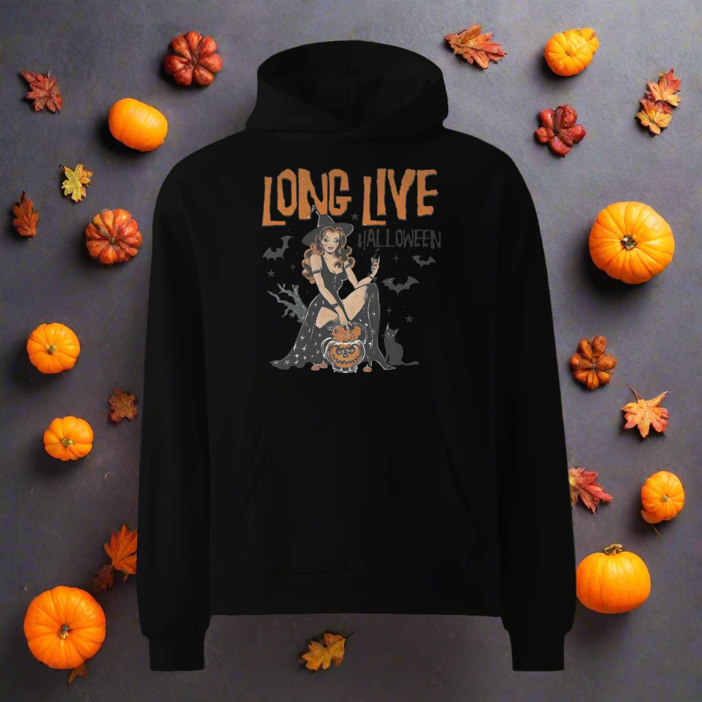 Long Live Halloween | Oversized Fleece Hoodie Oversized Fleece Hoodie Syntax & Alchemy   