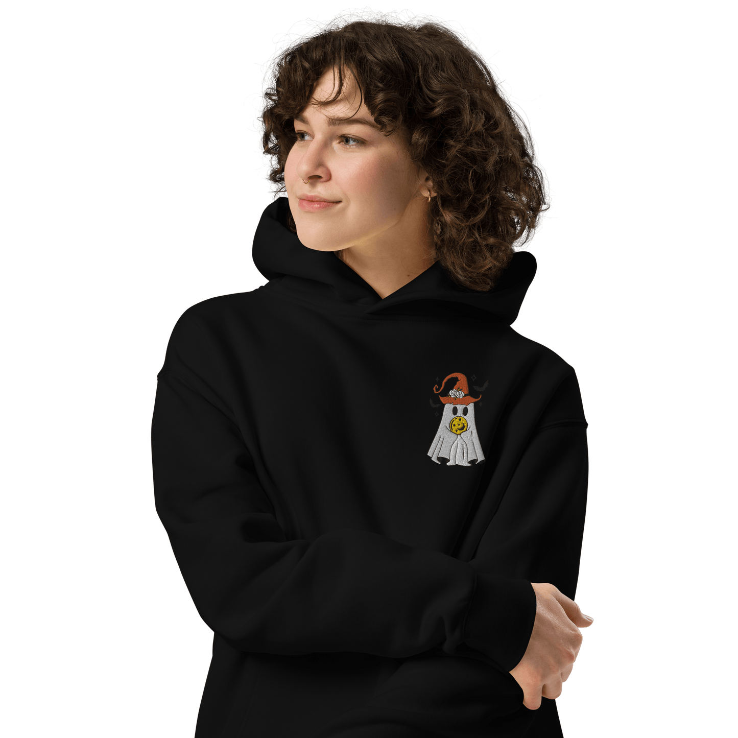 Ghost Wizard | Oversized Fleece Hoodie | Embroidered Oversized Fleece Hoodie Syntax & Alchemy   