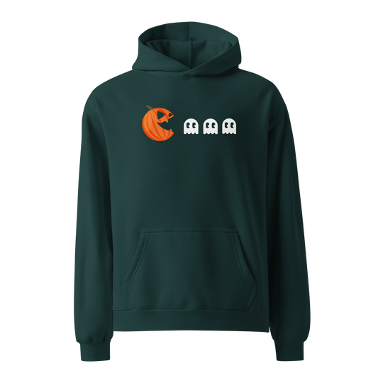 Pumpkin Eater | Oversized Fleece Hoodie Oversized Fleece Hoodie Syntax & Alchemy Pine Green S 