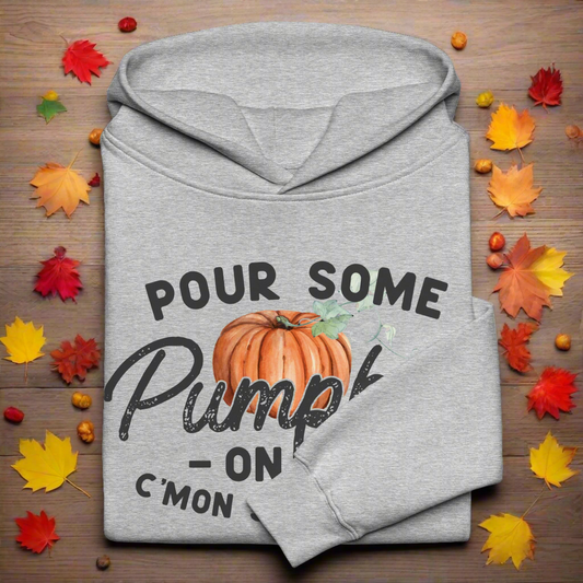 Pour Some Pumpkin | Oversized Fleece Hoodie Oversized Fleece Hoodie Syntax & Alchemy Athletic Heather S 