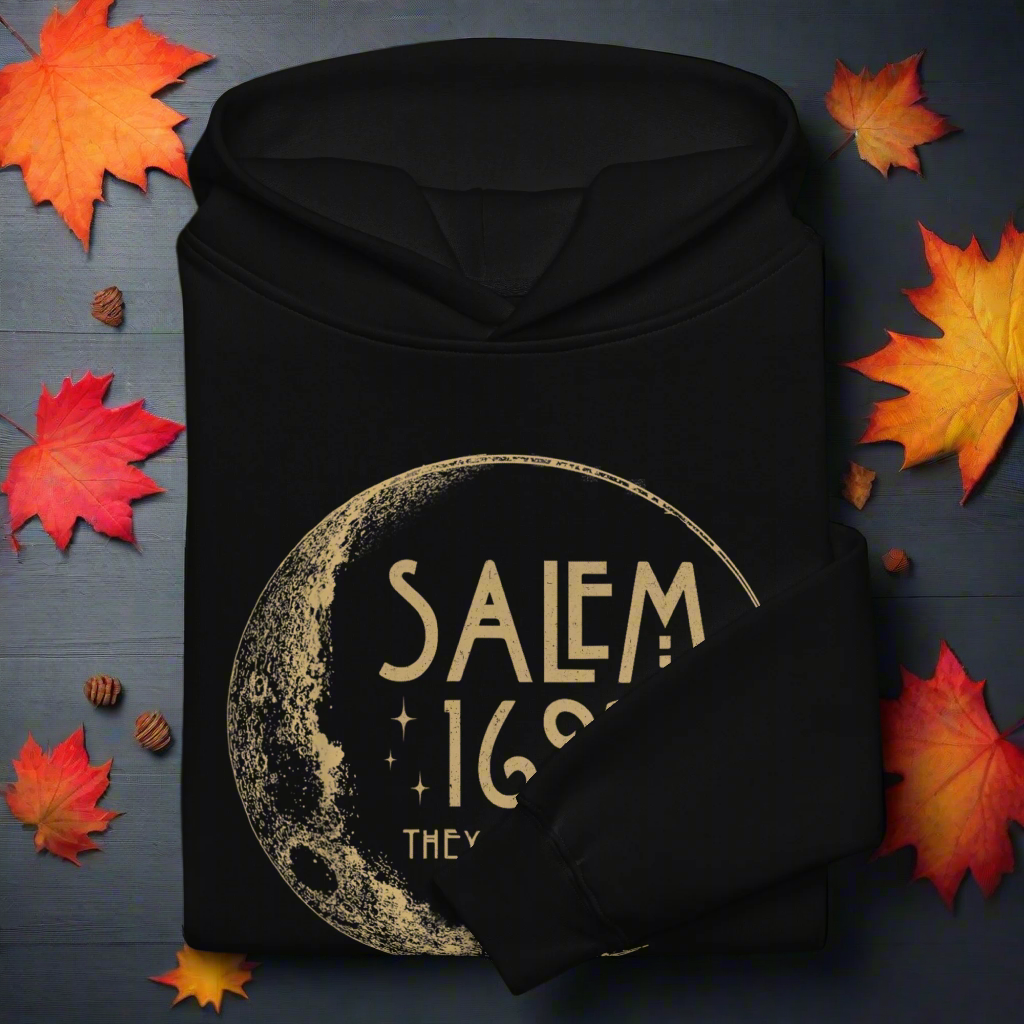 Salem 1692 | Oversized Fleece Hoodie Oversized Fleece Hoodie Syntax & Alchemy Black S 