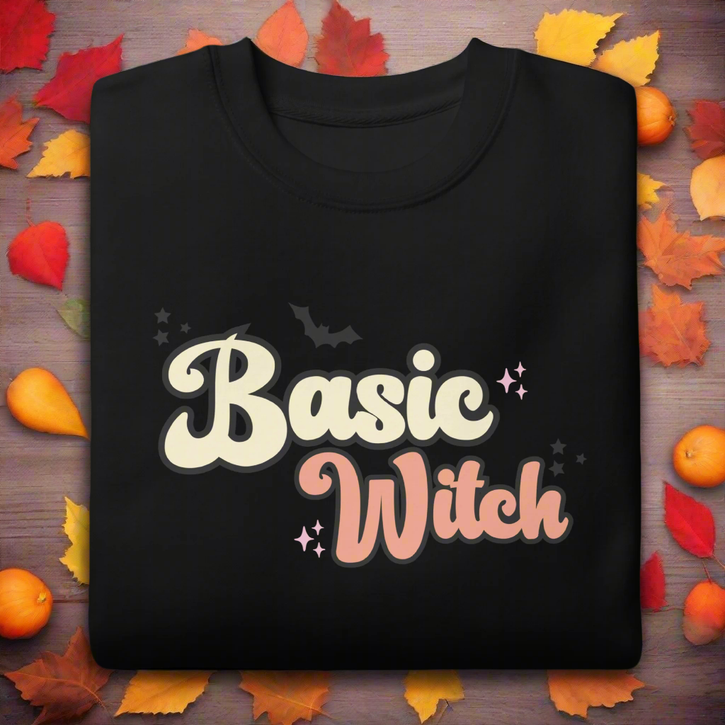 Basic Witch | Soft-Wash Sweatshirt Soft-Wash Sweatshirt Syntax & Alchemy Black S 