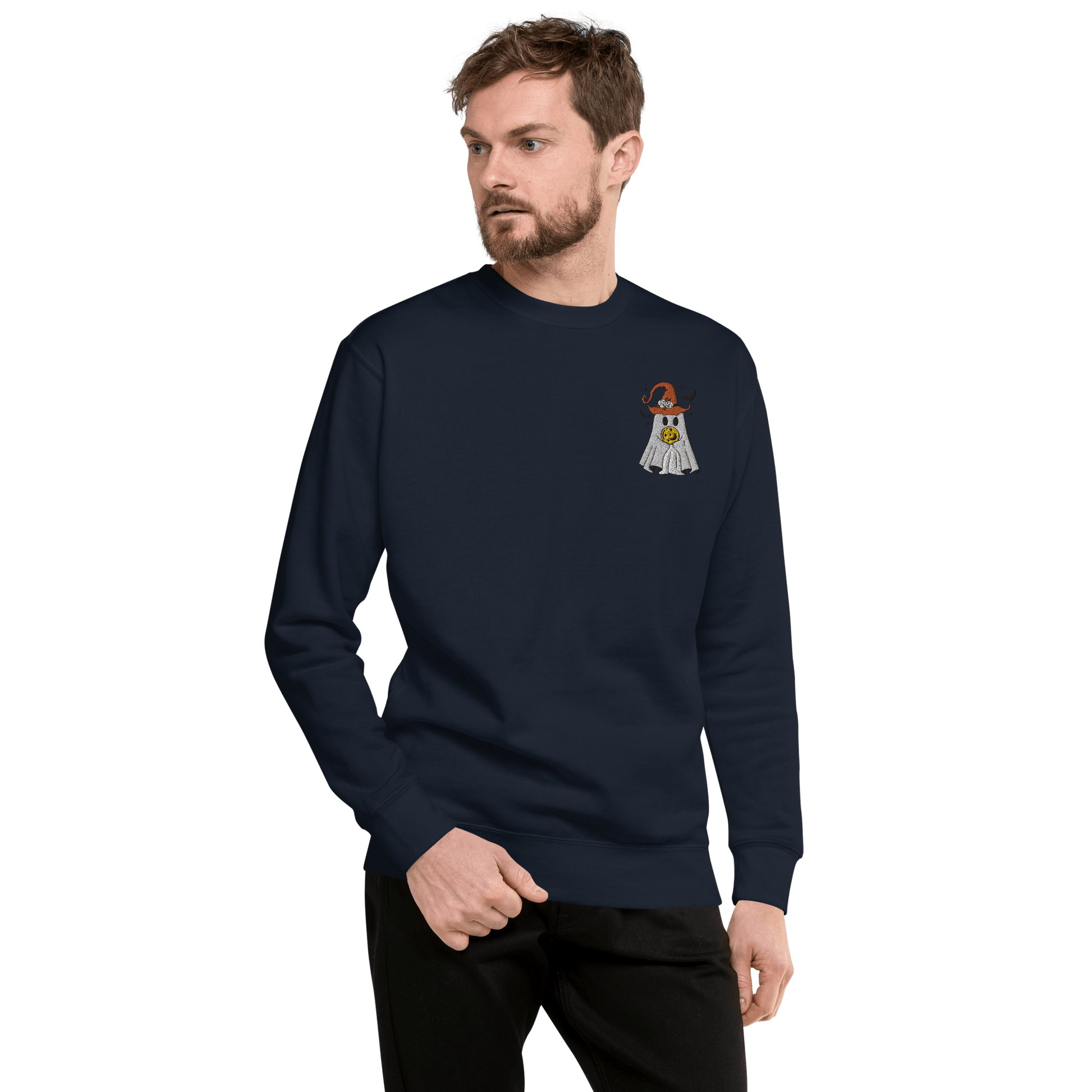 Ghost Wizard | Soft-Wash Sweatshirt | Embroidered Soft-Wash Sweatshirt Syntax & Alchemy   