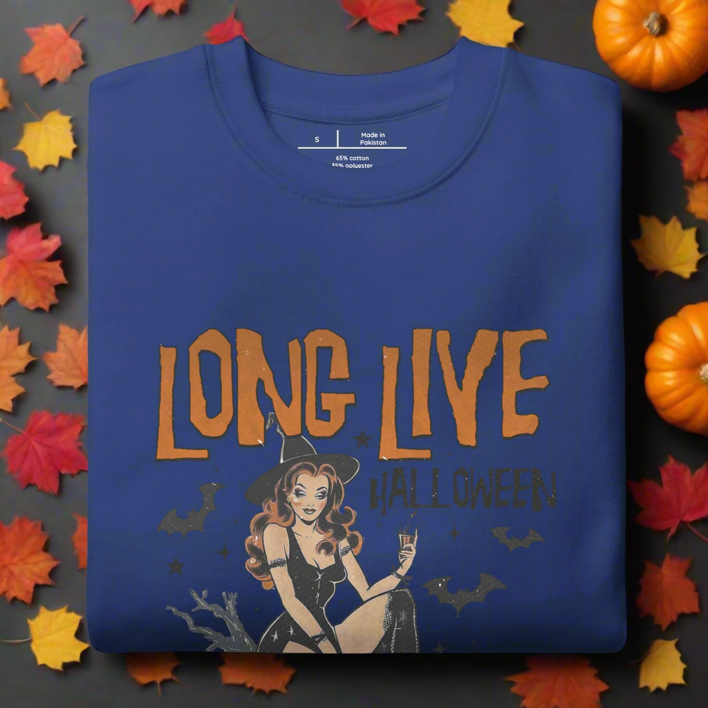 Long Live Halloween | Soft-Wash Sweatshirt Soft-Wash Sweatshirt Syntax & Alchemy Team Royal S 