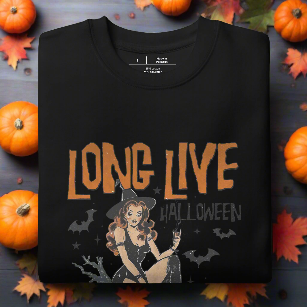 Long Live Halloween | Soft-Wash Sweatshirt Soft-Wash Sweatshirt Syntax & Alchemy Black S 