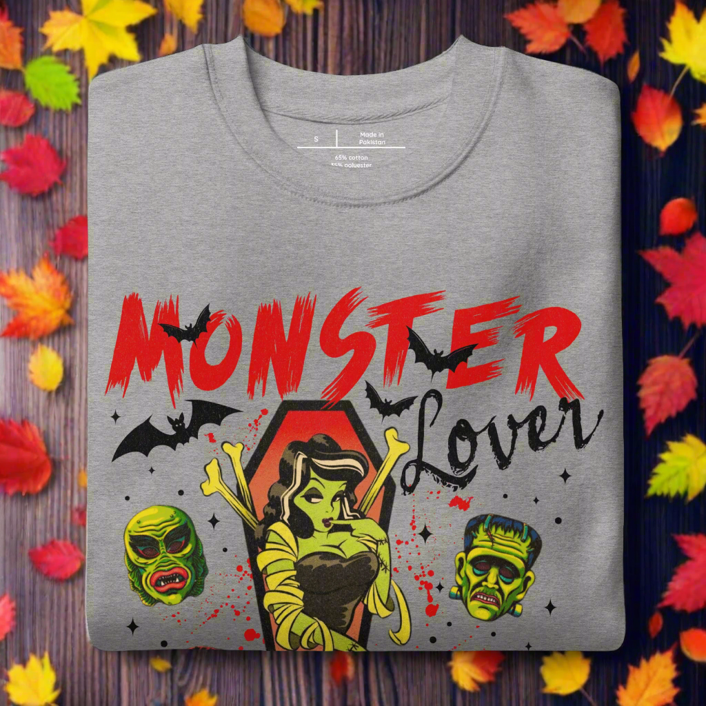 Monster Lover | Soft-Wash Sweatshirt Soft-Wash Sweatshirt Syntax & Alchemy Carbon Grey S 