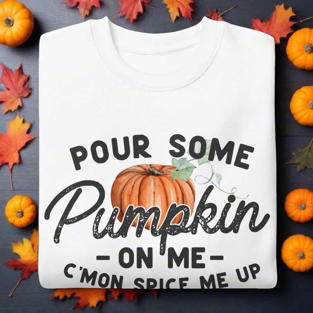 Pour Some Pumpkin | Soft-Wash Sweatshirt Soft-Wash Sweatshirt Syntax & Alchemy White S 