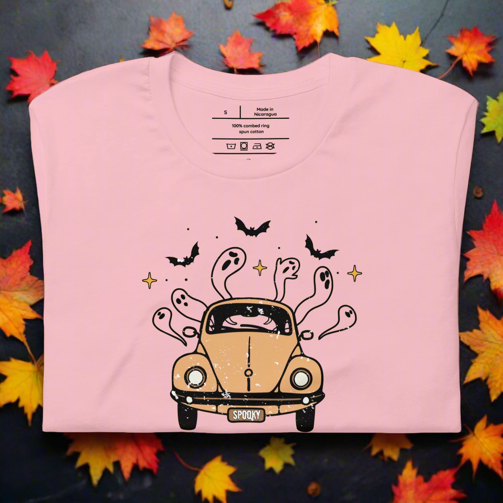 Boo! | Airlume Cotton T-Shirt Women's T-Shirt Syntax & Alchemy Pink S 