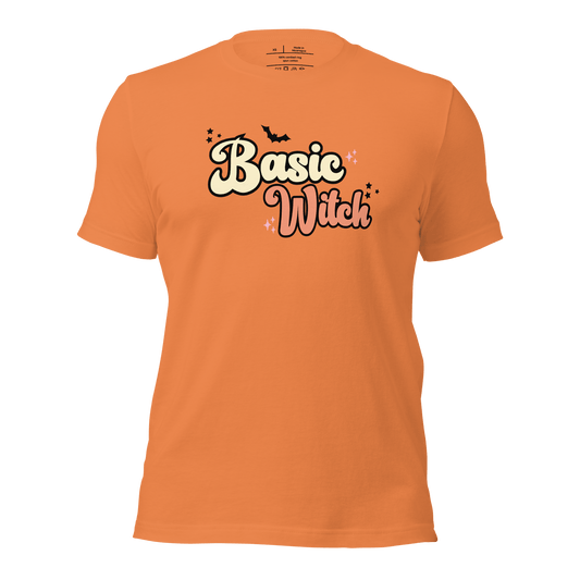 Basic Witch | Airlume Cotton T-Shirt Women's T-Shirt Syntax & Alchemy Burnt Orange XS 