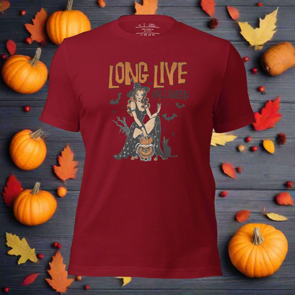 Long Live Halloween | Airlume Cotton T-Shirt Women's T-Shirt Syntax & Alchemy   