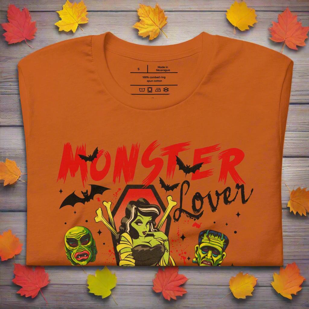 Monster Lover | Airlume Cotton T-Shirt Women's T-Shirt Syntax & Alchemy Autumn S 