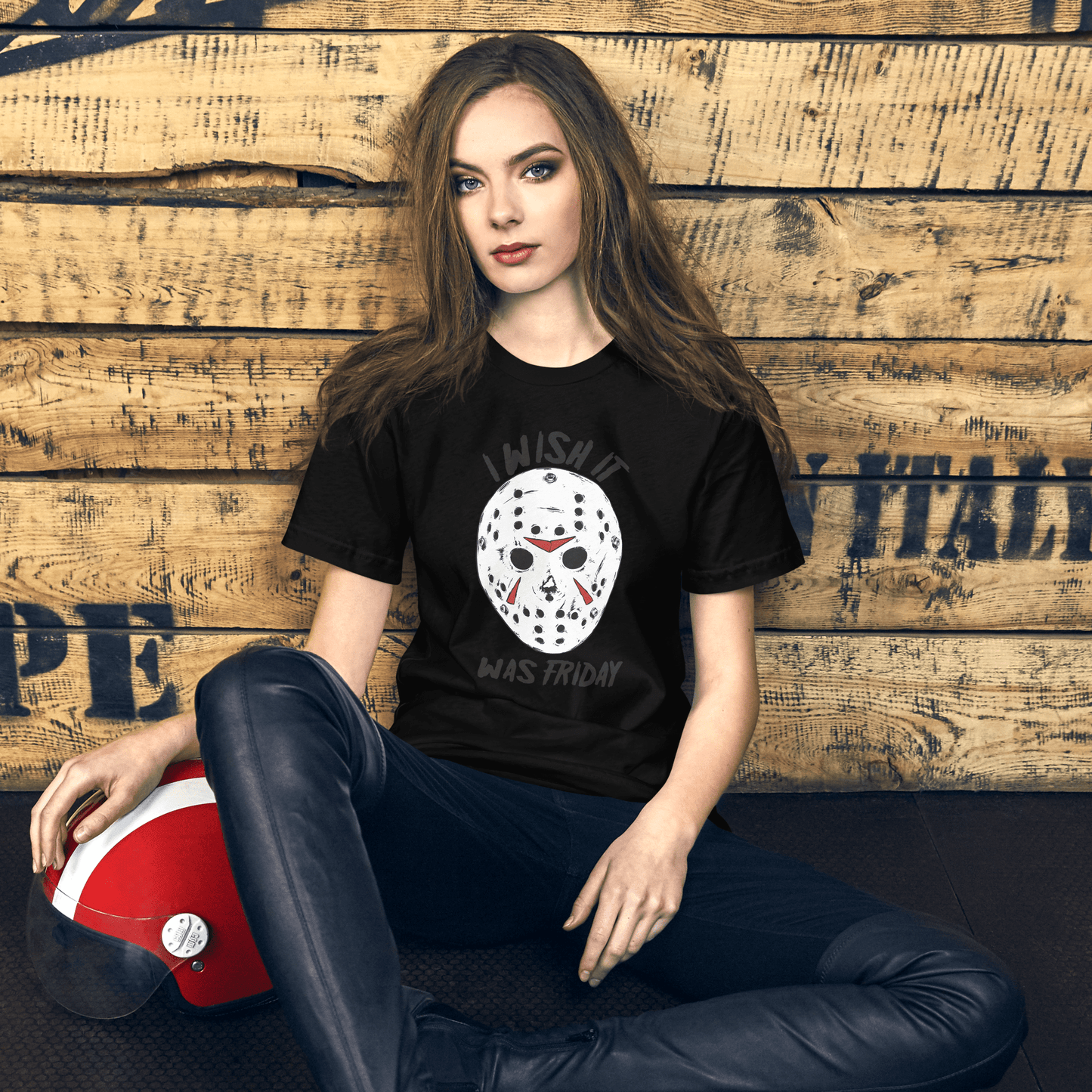 Wish It Was Friday 13th | Airlume Cotton T-Shirt Women's T-Shirt Syntax & Alchemy   