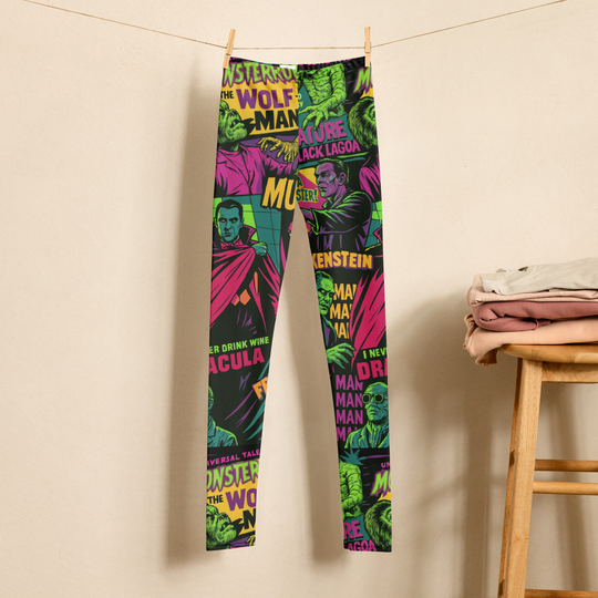 Universal Monsters | Youth Soft-Stretch Leggings - Syntax & Alchemy