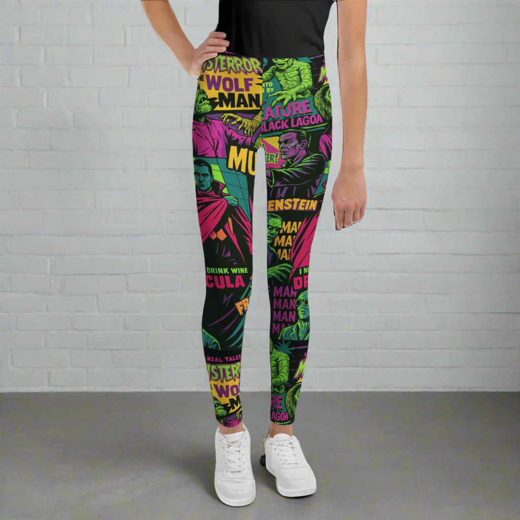 Universal Monsters | Youth Soft-Stretch Leggings - Syntax & Alchemy