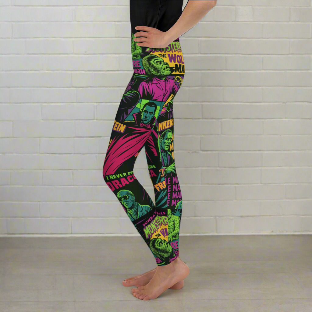Universal Monsters | Youth Soft-Stretch Leggings - Syntax & Alchemy