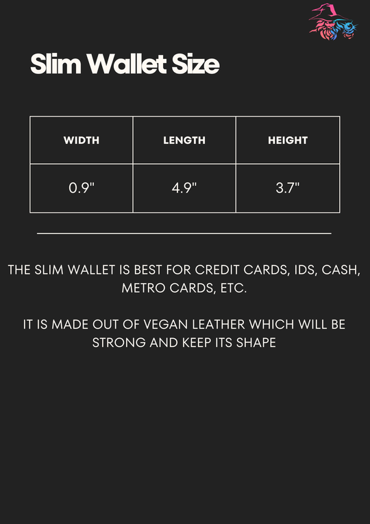 K-Pop Demon Hunters x Zoey Edition | Slim Wallet x Vegan Leather