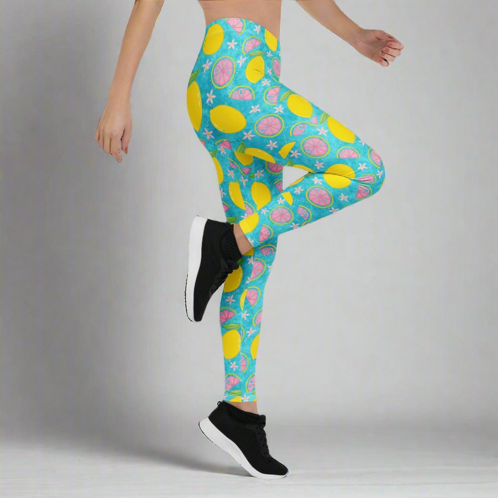 Blue Lemonade | Soft-Stretch Leggings.