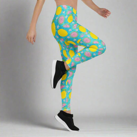 Blue Lemonade | Soft-Stretch Leggings.