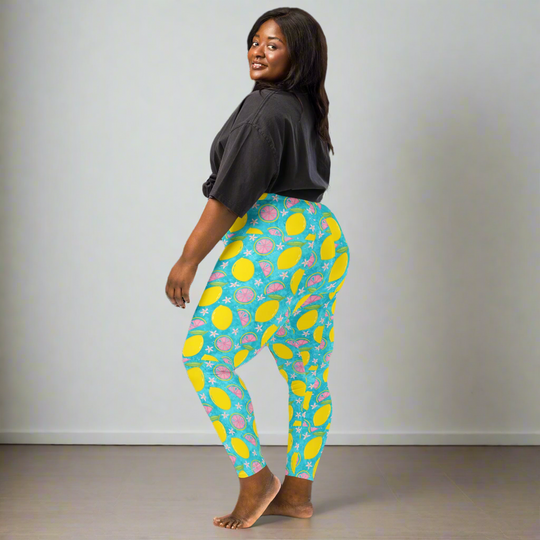 Blue Lemonade | Soft-Stretch Leggings.