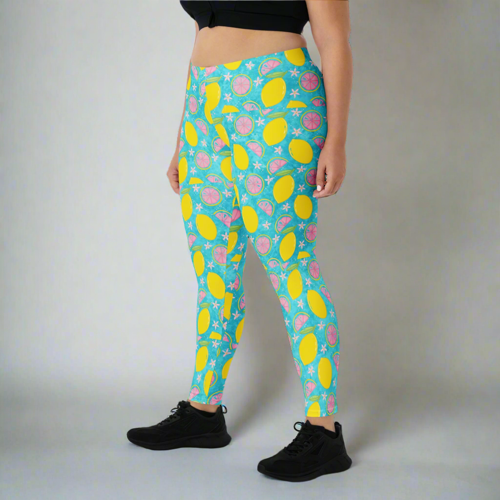 Blue Lemonade | Soft-Stretch Leggings.