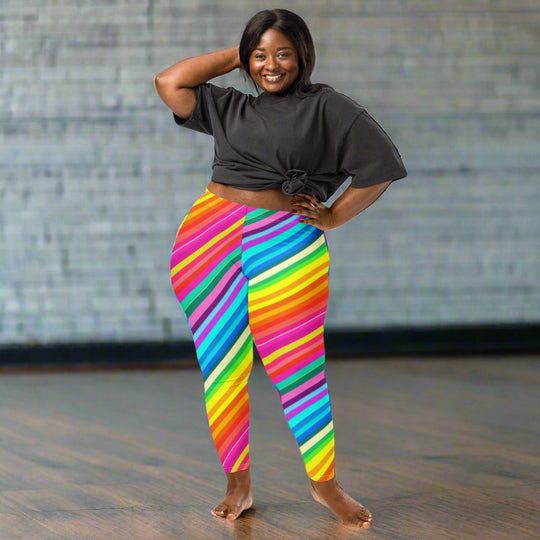 Candy Stripes | Soft-Stretch Leggings - Syntax & Alchemy