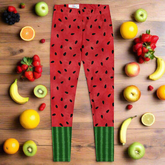Watermelon Summer | Soft-Stretch Leggings - Syntax & Alchemy